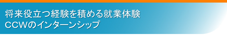 CCWのインターンシップ過去実績